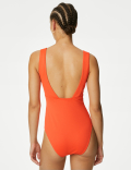 Magic Textured Mesh Plunge Swimsuit