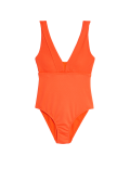 Magic Textured Mesh Plunge Swimsuit
