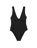 Magic Textured Mesh Plunge Swimsuit