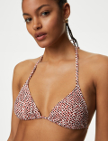 Printed Triangle Bikini Top