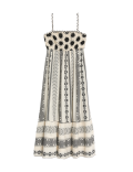 Pure Cotton Printed Textured Midaxi Beach Dress