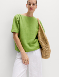 Linen Rich Relaxed T-Shirt