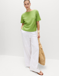 Linen Rich Relaxed T-Shirt
