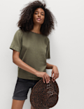 Linen Rich Relaxed T-Shirt