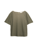Linen Rich Relaxed T-Shirt