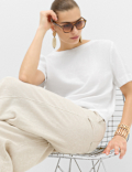Linen Rich Relaxed T-Shirt