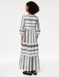 Cotton Rich Jacquard Midaxi Beach Dress