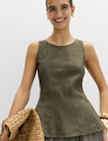 Linen Rich Vest Top