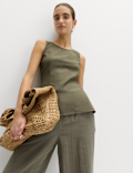 Linen Rich Vest Top
