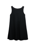 Linen Rich Scoop Neck Mini Swing Dress