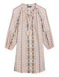 Cotton Blend Jacquard Beach Cover Up Kaftan