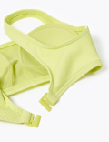 Ribbed Padded Scoop Neck Bikini Top