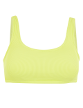 Ribbed Padded Scoop Neck Bikini Top