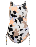 Post Surgery Printed High Neck Swimsuit