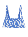 Printed Padded Square Neck Bikini Top