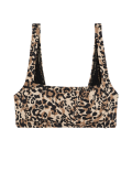 Printed Padded Square Neck Bikini Top