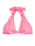 Textured Knot Front Bikini Top