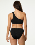 Textured One Shoulder Bikini Top