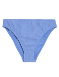Textured High Waisted Bikini Bottoms