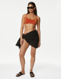 Padded Sparkle V-Neck Bikini Top