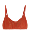 Padded Sparkle V-Neck Bikini Top