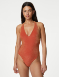 Sparkle Plunge Swimsuit