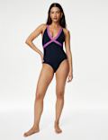 Monochrome Padded Plunge Swimsuit