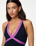 Monochrome Padded Plunge Swimsuit
