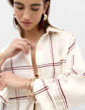 Pure Linen Checked Shirt