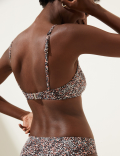 Printed V-Neck Bikini Top