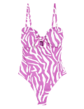 Printed Padded Tie Detail Swimsuit