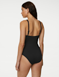 Ribbed Wired Plunge Swimsuit