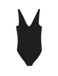 Ribbed Wired Plunge Swimsuit