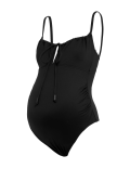Maternity Padded Ruched Scoop Neck Swimsuit