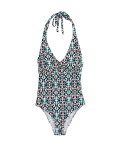 Printed Halterneck Swimsuit