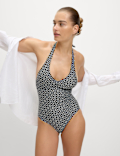 Printed Halterneck Swimsuit