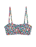 Printed Padded Bandeau Bikini Top