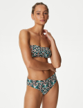 Printed Padded Bandeau Bikini Top