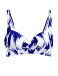 Printed Padded Plunge Bikini Top