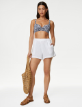 Printed Padded Plunge Bikini Top