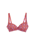 Printed Padded Plunge Bikini Top