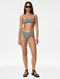 Printed Roll Top Bikini Bottoms