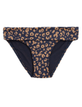 Printed Roll Top Bikini Bottoms