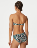 Printed Roll Top Bikini Bottoms