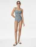 360 Tummy Control Printed Padded Tankini Top