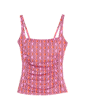 360 Tummy Control Printed Padded Tankini Top
