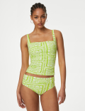 360 Tummy Control Printed Padded Tankini Top