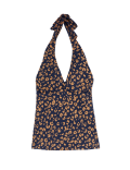 Printed Padded Halterneck Tankini Top