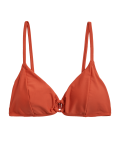 Padded Ring Detail Plunge Bikini Top
