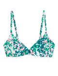 Printed Padded Plunge Bikini Top